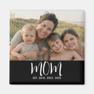 Mom Established Photo Mother's Day Magnet