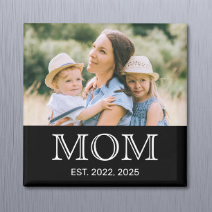 Mom Established Photo Mother's Day Magnet