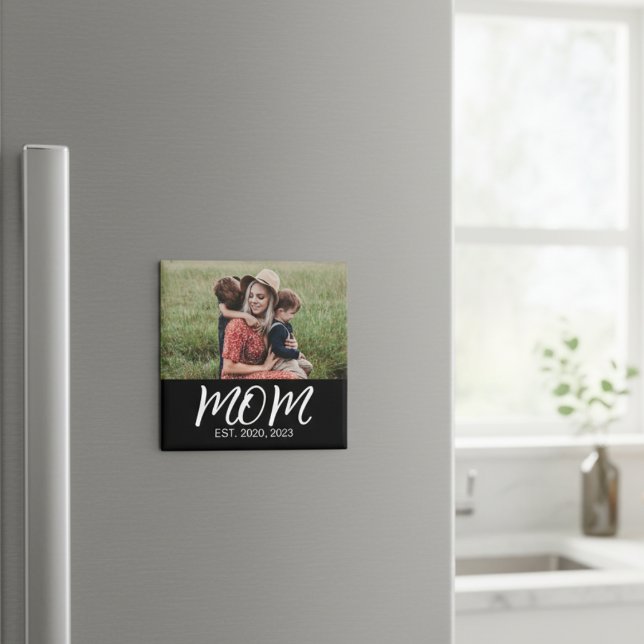 Mom Established Photo Mother's Day Magnet (Creator Uploaded)