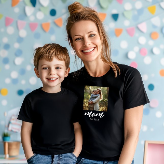 Mom Established Photo Mother's Day T-Shirt (Creator Uploaded)
