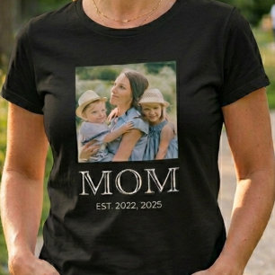 Mom Established Photo  T-Shirt