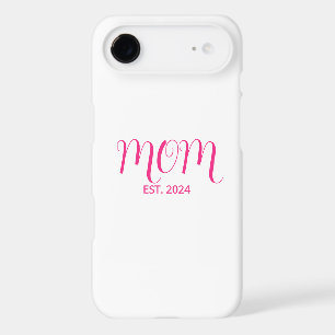Mom Established Pink Script New Mom Gift iPhone 17 Air Case