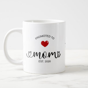 Mom Established Promoted To Mom Giant Coffee Mug