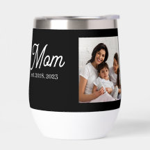 Mom Established Script Black Photo
