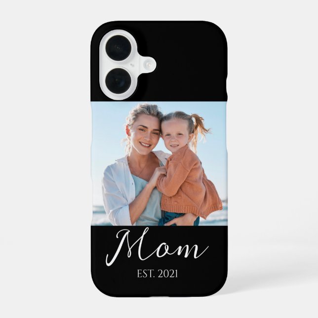 Mom Established Script Photo  Case-Mate iPhone Case (Back)