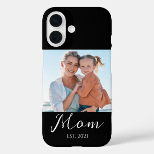 Mom Established Script Photo Case-Mate iPhone 16 Case