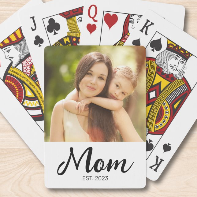 Mom Established Script Photo Poker Cards (Creator Uploaded)