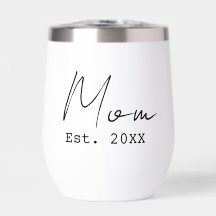 Mom Established Simple Elegant Script New Mom