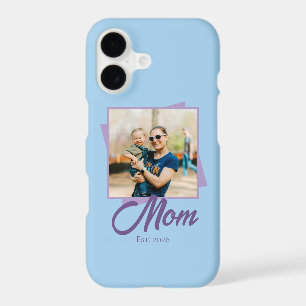 Mom Established Year and Custom Photo iPhone 17 Case