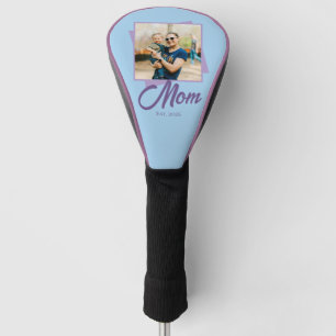 Mom Established Year with Photo Golf Head Cover