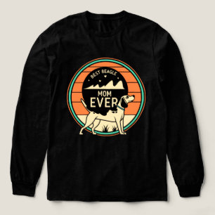 mom-ever-retro-badge-cute-dog-lover-gift- Tri-Blend shirt