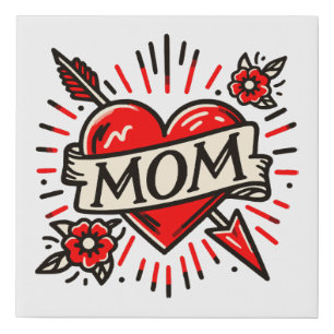 MOM FAUX CANVAS PRINT