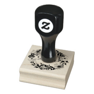 Mom Feminine Floral Mum Personalized Watercolor Rubber Stamp