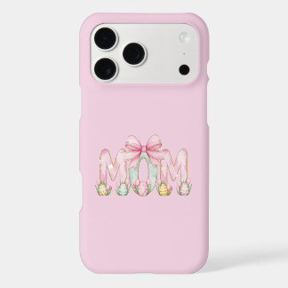 MOM Floral Bow Spring Minimalist iPhone 17 Pro Max Case