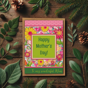 Mom Floral Hearts Pretty Unique Mother’s Day Card