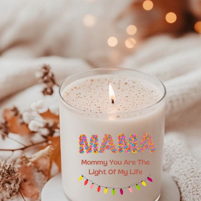 Mom floral scented candle (Creator Uploaded)