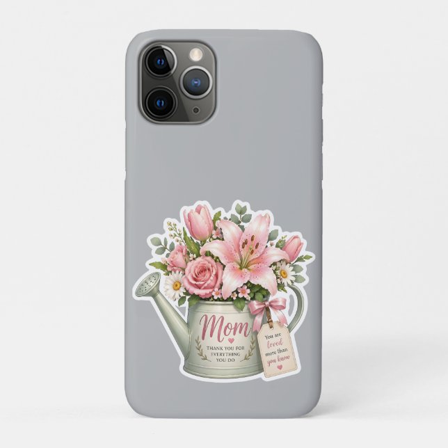 Mom Flower Watering Can Case-Mate iPhone Case (Back)