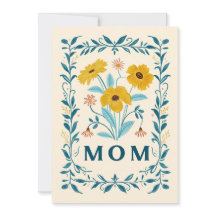 Mom Flowers Card, Happy Mothers Day 2024
