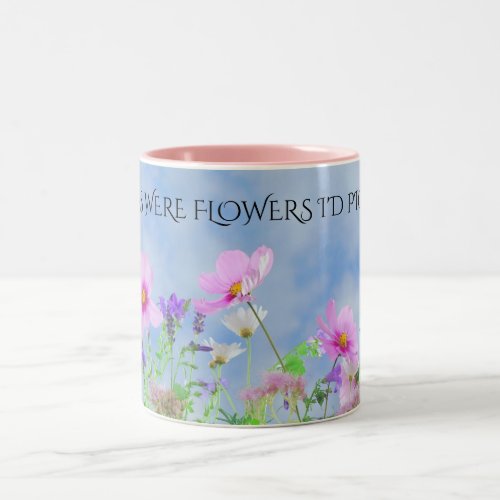 MOM flowers coffee two toned mug Two_Tone Coffee Mug