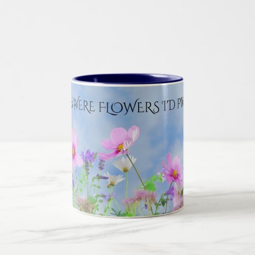 MOM flowers coffee two toned mug Two_Tone Coffee Mug