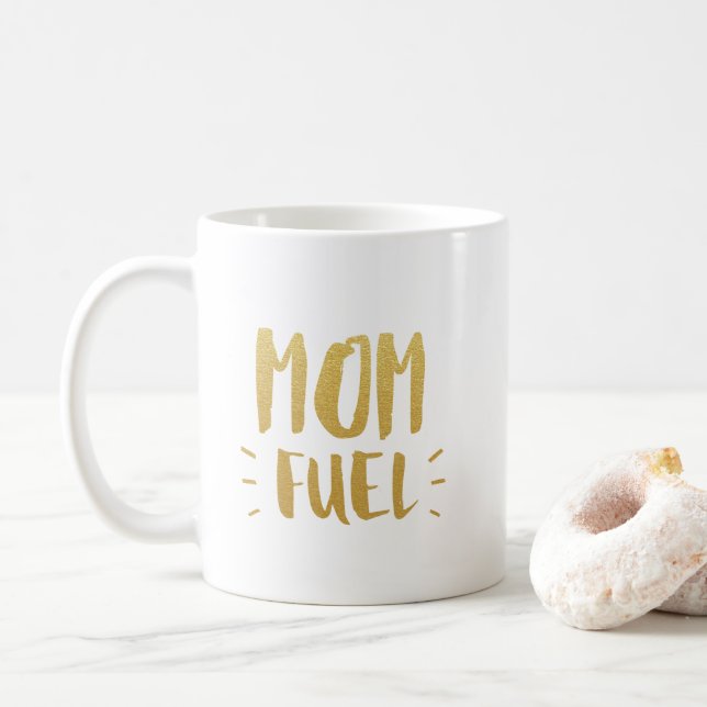 Mom Fuel Coffee Mug (With Donut)
