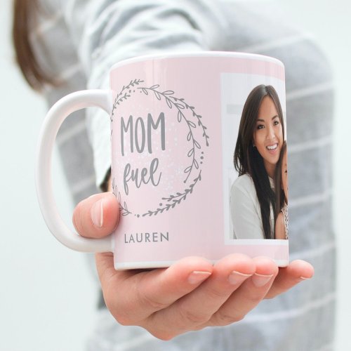Mom Fuel EDITABLE COLOR Custom Photo Mug