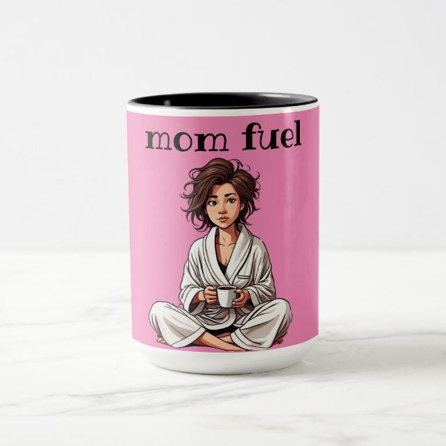 "mom fuel"  mug (Center)