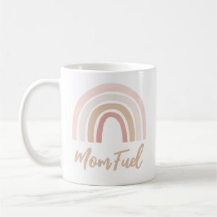 Mom Fuel Pink Boho Rainbow Mothers Day Coffee Mug