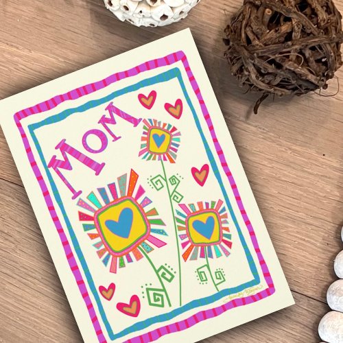 Mom Fun Flowers Pretty Mother Inspirivity Card