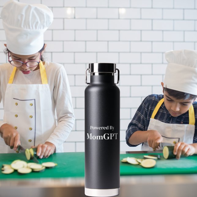 Mom Funny Birthday - Powered By MomGPT - Ai Joke Water Bottle (Creator Uploaded)