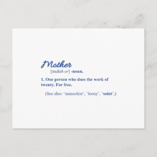 MOM FUNNY Happy Mothers Day Mum Cool Mom Postcard