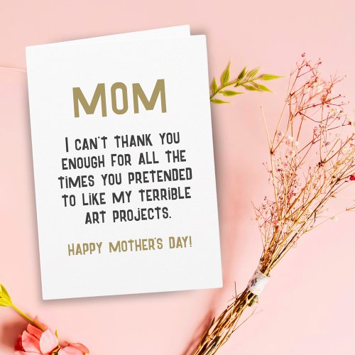 Mom Funny Humor Quote Mothers Day Card