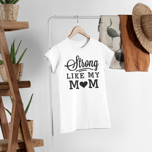 Mom Game Strong Pink and Black Quote T-Shirt (Creator Uploaded)