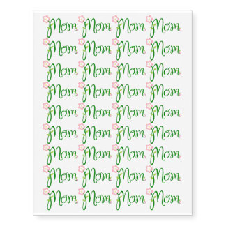 Mom Garden Flower Nature Design Temporary Tattoos
