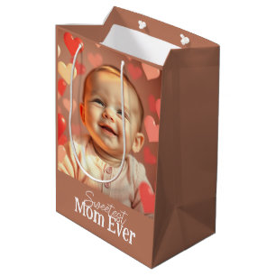 Mom Gift Add Photo and Text Medium Gift Bag