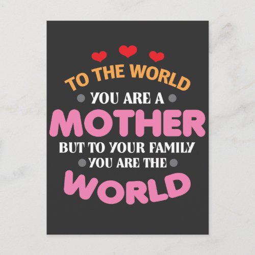 Mom Gift Idea _ Mothers Day Mutti Love Postcard