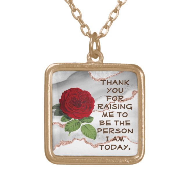 Mom Gifts Mother Gratitude Gift Necklace (Front)