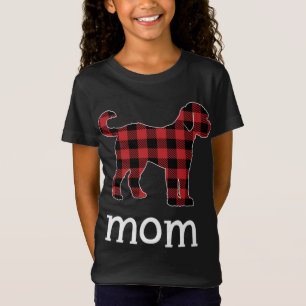 Mom Goldendoodle Red Plaid Christmas Matching Fami T-Shirt