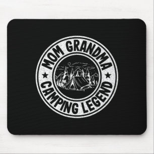 Mom grandma camping legend rv camper outdoor women mouse pad