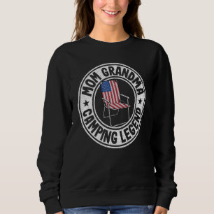 Mom Grandma Camping Legend Rv Camper Outdoor Women Sweatshirt