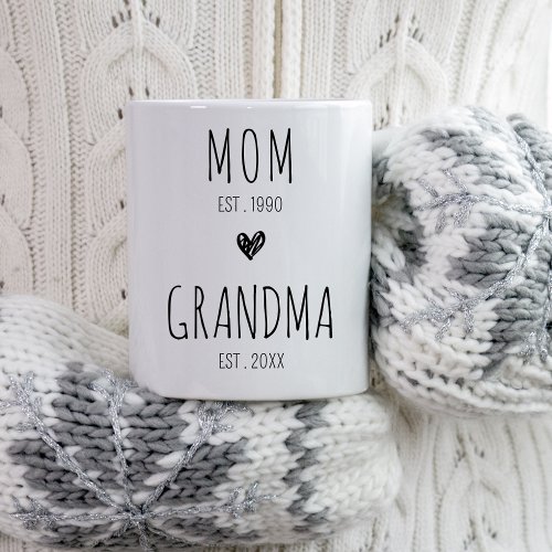 Mom Grandma First Time Grandma Future New Grandma Coffee Mug