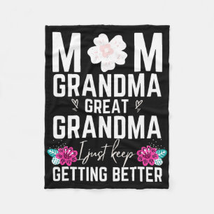 Mom Grandma Great-grandma Christmas Gifts Birthday Fleece Blanket
