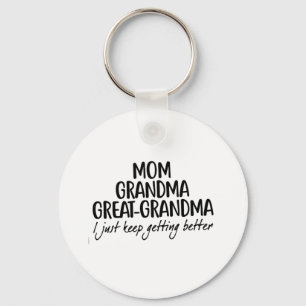 Mom Grandma Great-Grandma Mothers Day Keychain