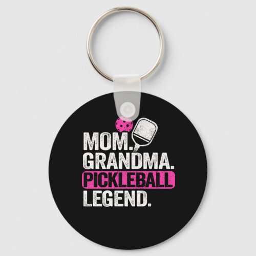 Mom Grandma Pickleball Legend Funny Pickleball Keychain