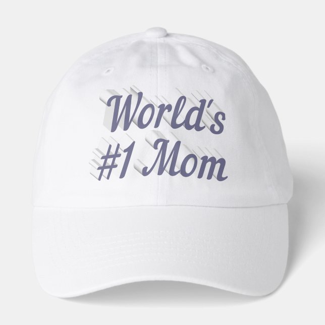 Mom gray text  hat (Front)