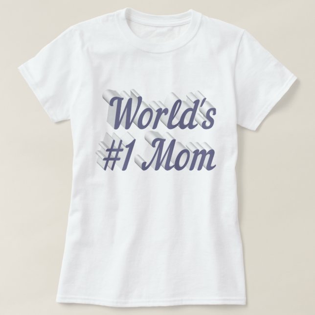 Mom gray text T-Shirt (Design Front)