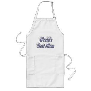 Mom Gray typography Mothers Day Long Apron