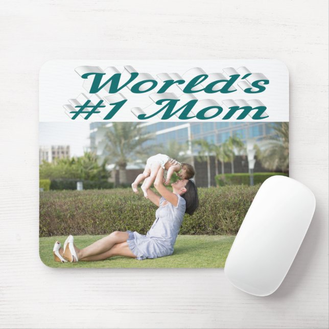 Mom green photo  mouse pad (With Mouse)