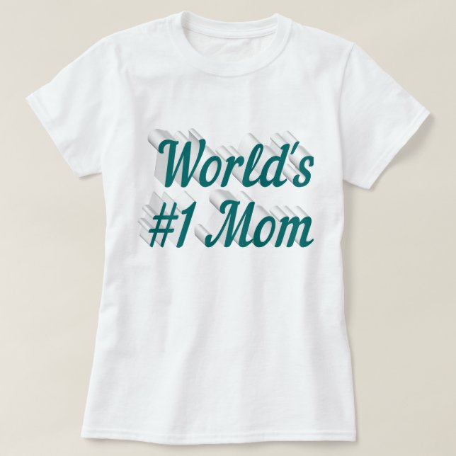 Mom green text T-Shirt (Design Front)