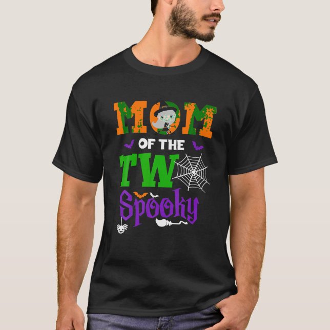 Mom Halloween 2nd Birthday Matching Family Two Spo T-Shirt (Front)